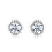Full Inlaid Brilliant 1ct Moissanite Earrings S925 Silver Colored Gemstone Moissanite Earrings Light Luxury Simple_ipsvogv.com