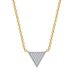 Unisex separated electroplated full diamond necklace Inverted triangle inlaid zircon clavicle chain fashion jewelry_ipsvogv.com