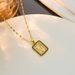 Korean Version Of High-end Trendy Niche With Square Letter V Titanium Steel Necklace Character, And Versatile Ear Design_ipsvogv.com