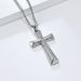 Men's Jewelry Hip Hop HIPHOP Titanium Steel Gold Plated Diamond Cross Necklace Niche Personality Sweater Chain Pendant_ipsvogv.com