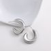 Women’s Jewelry Set Fashion Design C Shaped Real Gold Earrings Environmentally Friendly Color Creative Geometric Concave And Convex Pattern Earrings_ipsvogv.com