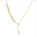 Golden Wheat Ear Collarbone Internet Celebrity, Elegant And Beautiful Pearl Pendant, Neck Chain, Instagram Style,_ipsvogv.com