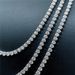 Tennis Necklace Three-Prong Single Row 4mm Zircon Chain Jewelry Unisex Hip-Hop Accessories Niche Design_ipsvogv.com