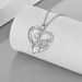 Hot Sale Heart Shaped Mom Necklace Female Simple Double Heart Clavicle Necklace_ipsvogv.com