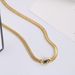 Niche Design Collarbone Chain Oval Pendant With Dark Blue Diamond Devil's Eye Necklace Titanium Steel Jewelry_ipsvogv.com