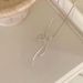 Knotted Ribbon Bow Necklace Casual Simple New Fashion High-end Versatile Light Luxury Clavicle Chain Accessory For Women_ipsvogv.com