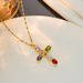 2023 New Copper Micro Inlaid Zircon Multi Color Cross Pendant Hip Hop Necklace With Collar Chain_ipsvogv.com