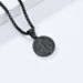 St. Benedict the Exorcist stainless steel necklace men and women titanium steel round coin pendant_ipsvogv.com