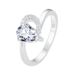 Temperament High End Hot Selling Copper Inlaid Pear Shaped Zircon Ring Female Niche Light Luxury Design Closed Ring Finger Ring_ipsvogv.com