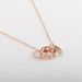 Women's Jewelry Titanium Steel Roman Numeral Three Ring Diamond Lip Chain Personality Creative Pendant Rose Gold Plated Short Necklace_ipsvogv.com