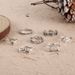 New Star Wave Fish Tail Set Diamond Ring With Geometric Triangle Opening And Hollow Ornament_ipsvogv.com