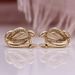Cao Shi's Korean Version Personality Versatile Fried Dough Twists Weave Irregular Metal Sense Hollow Out Design Female_ipsvogv.com
