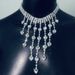 Fashionable Tassel Heart-shaped Diamond Neck Chain Women's Irregular Flash Diamond Zircon Love Clavicle Chain Necklace choker_ipsvogv.com