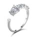 Wedding S Sterling Silver Ring for Women with Spinning Zircon Inlaid Advanced Daily Light Luxury Women's Accessories_ipsvogv.com