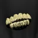 YOUNGX Top Bottom Maple Leaves Pattern Tooth Caps Braces Hip Hop Glossy Teeth Grillz For Women Men Jewelry Dental_ipsvogv.com