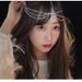Forehead ornaments eyebrow pendant head ornaments forehead chain water drop chain Bohemian ethnic princess chain_ipsvogv.com