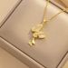 Necklace Jewelry Female Flow Ring Water Drops Hot Selling Accessories Necklace Titanium Steel Necklace Women All-match New Necklace Accessories_ipsvogv.com