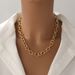 Women's Jewelry Hip Hop Necklace Female Fashion Choker Men's Gold Necklace Trend Clavicle Chain Accessories_ipsvogv.com