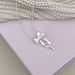 S Pure Silver Bowknot Tassel Ribbon Necklace For Women, Light Luxury Niche Design, High-end Pendant, Simple Clavicle_ipsvogv.com