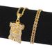 Hip Hop Pendant Character Cartoon Avatar Jesus Men's Necklace_ipsvogv.com