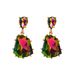 Fashionable Bohemian Style With Fashionable Temperament, Versatile And Irregular Geometric Earrings, Transparent Resin_ipsvogv.com