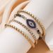 Retro Hip Hop Bracelet Personality Devil Eye Niche Inlaid Zircon Design Bracelet Set Combination_ipsvogv.com