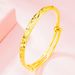 Vietnamese Sha Jin Flat Round Full Sky Star Push Pull Plated With True Gold Double Bu Matte Adjustable Bracelet For_ipsvogv.com