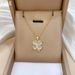 】 Cat's 【 Eye Lucky Grass Fashion Light Luxury Temperament Gorgeous Full Diamond Necklace Women's Versatile Clavicle 【 】_ipsvogv.com