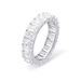 Ins5mm Rectangular Zircon Women's Ring, Real Gold Electroplated Full Diamond Trendy Hip-hop Ring_ipsvogv.com
