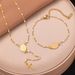 Geometric Portrait Round Cross Pendant Necklace Titanium Steel Gold Plated Material Clavicle Chain Jewelry Female_ipsvogv.com