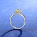 Sterling Silver Classic Letter Ring Moissanite/Hi-Carbon Diamond Adjustable Sizes For Women_ipsvogv.com