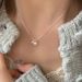 S Pure Silver Ball, Natural Freshwater Pearl Necklace, Female Niche, High-end Feeling, Double Bead Small Light Bulb,_ipsvogv.com