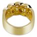 Men And Women's Jewelry Hip Hop Gold Plated Cubic Zirconia Geometric Chain Ring For Trendy Fashion Hip Hop Trendy Ring Jewelry_ipsvogv.com