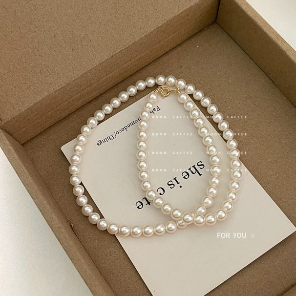 Same French Style Shijia Pearl Necklace Women's Bag Gold Small Fragrance Style Clawbone Chain Light Luxury Trendy Item_ipsvogv.com