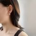 Ear buckle sterling silver French retro two-color antique women's earrings simple fashion ins style high-end jewelry_ipsvogv.com