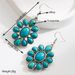 Exaggerated White Turquoise Pendant For Women, Fashionable And High-quality Ethnic Style Earrings_ipsvogv.com