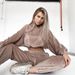 Women's Clothing fashion sports suit long sleeved hooded sweatshirt trousers two piece suit_ipsvogv.com