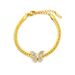 2023 New Korean Edition Whip Titanium Steel White Shell Butterfly Fashion Versatile Clavicle Chain For Women_ipsvogv.com