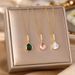 New Korean Style Zircon Pendant With Titanium Steel Necklace, Women's Colorless, Stylish, And Minimalist Design, Collar_ipsvogv.com