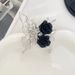 Liquid Butterfly Black Rose Ring Female Light Luxury Personality Unique Opening Adjustable Index Finger Ring Sweet Cool Ring_ipsvogv.com