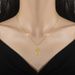】 Lucky 【 Lock Light Luxury Charm Gorgeous Full Diamond Necklace Female Internet Celebrity Versatile Clavicle Titanium 【 】 【 】 【 】_ipsvogv.com