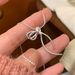 New Bowknot Ribbon Necklace Sweet Delicate Gentle Lines Women's Choker Fashion Niche Personality Sweater Chain_ipsvogv.com