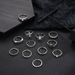 New Bohemian Style Pearl Inlaid Diamond Carved Pattern Set Of 12 Pieces For New Rings_ipsvogv.com