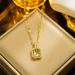 Hip Hop Solid Square Zircon Pendant Full Diamond Colorful Large Necklace Jewelry_ipsvogv.com