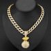 New Men's Alloy Full Diamond Money Bag Pendant Fashion Versatile Hip Hop Necklace_ipsvogv.com
