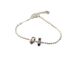 S Sterling Silver Letter Colored Diamond Double Circular For Women's Fashion, Light Luxury, Simple And Versatile,_ipsvogv.com
