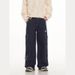 Men's Clothing star design jeans men ins trendy retro straight pants loose niche casual trousers_ipsvogv.com