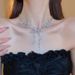 tassel Zircon Butterfly Necklace Earring Set, Fashionable And Luxurious Design, Collarbone Chain, Banquet Dress Set, ! Design, Chain,_ipsvogv.com