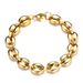 classic stainless steel classic button pig nose bracelet titanium steel jewelry coffee bean bracelet width 20cm_ipsvogv.com