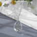 Personalized And Fashionable Diamond Transparent Water Droplet Shaped Pendant Box Chain Accessory Hot Selling Necklace_ipsvogv.com